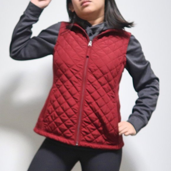Van Heusen Quilted Zip Up Vest Medium - Picture 1 of 9